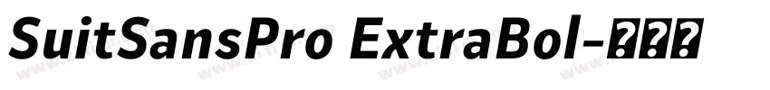 SuitSansPro ExtraBol字体转换 SuitSansPro ExtraBol字体转换